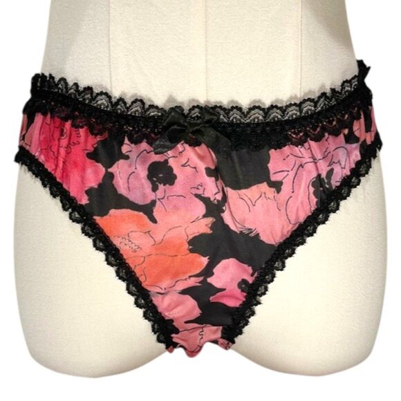Agent Provocateur SET June Floral Silk BRA 36DD BRIEF Large NWT - Picture 12 of 17
